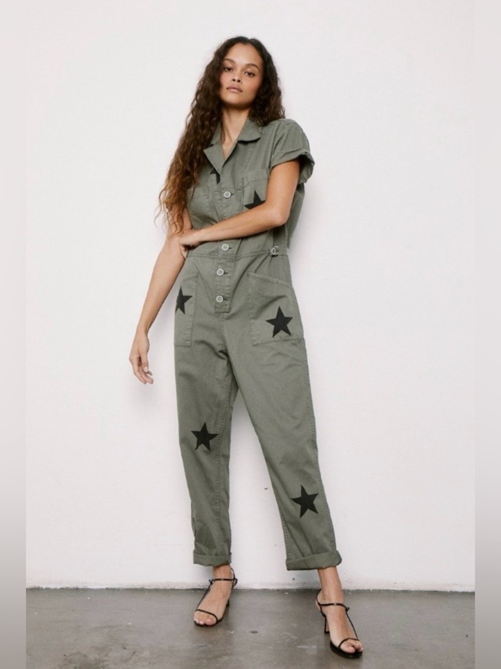 Pistola Grover Field Suit Jumpsuit in Royal Honor Star Print Small